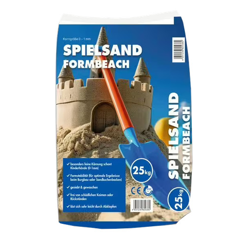 25kg spielsand formbeach 1mm - 25kg, 0-1mm