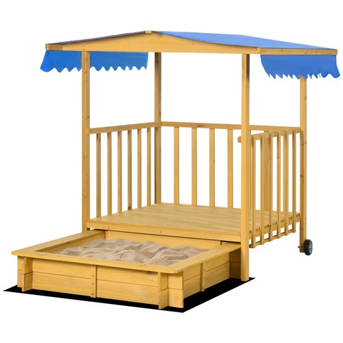 Outsunny sandkasten mit dach - outsunny,
