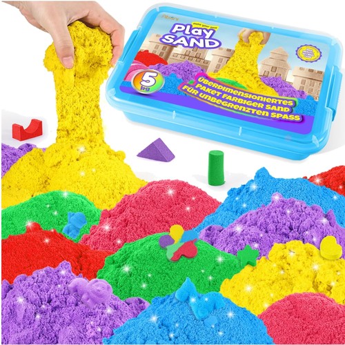 Spielsand 5kg regenbogen mix - 5kg,